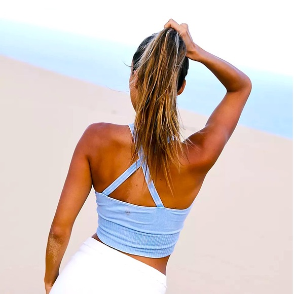 FP NWOT Good Karma Crop in Ocean Breeze- XS/S - Picture 2 of 8